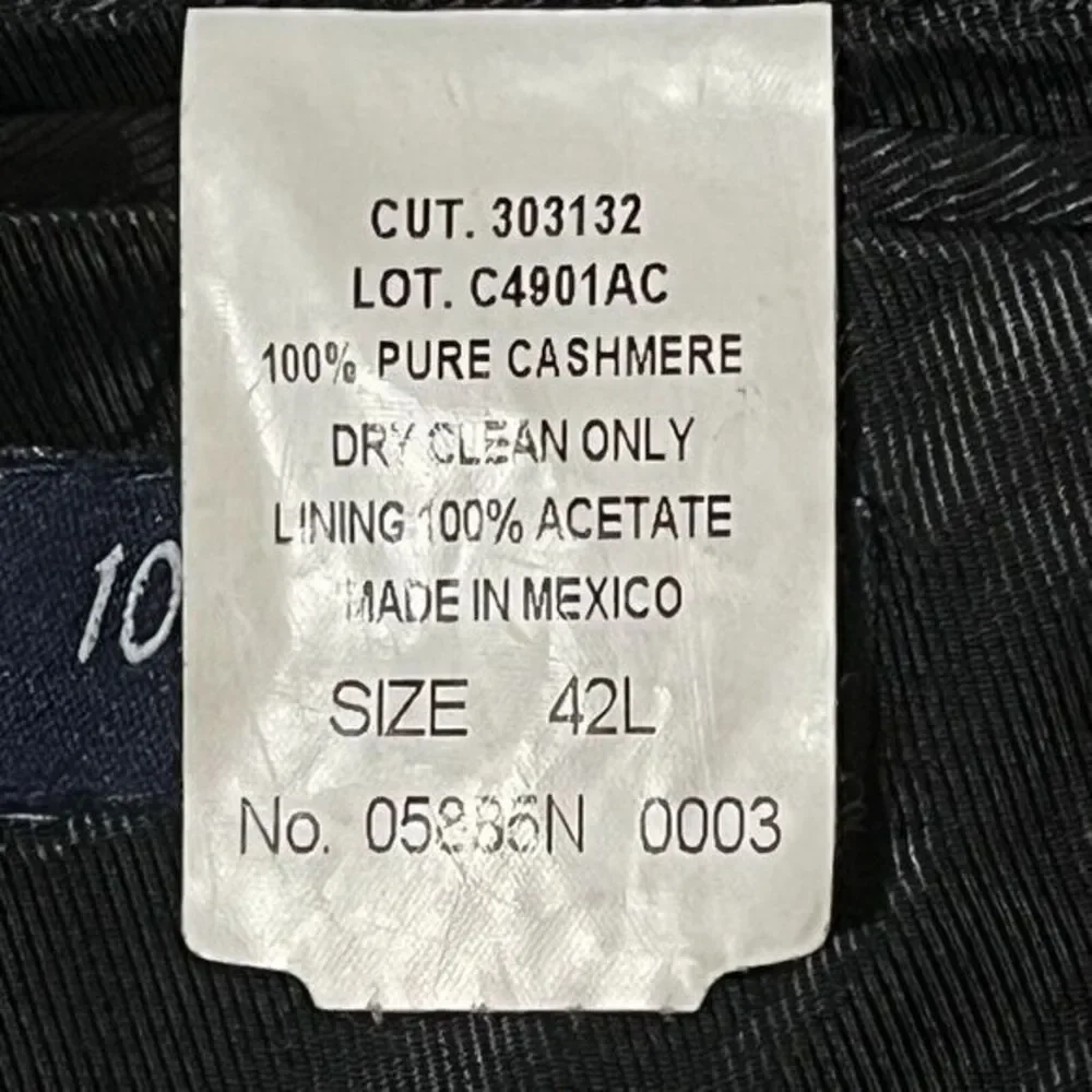 Gianfranco Ruffini Blazer Mens 100% Cashmere Big & Tall 42L Charcoal Gray Jacket
